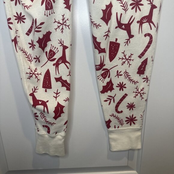 Hanna Andersson Organic Scandi Cane Long John Christmas Pajama Pants Adult Sz S - Picture 6 of 10